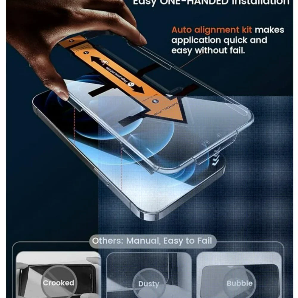 MRGLAS 2-Pack Privacy Screen Protector + 2 Camera Protectors - iPhone 12 Pro Max